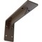 Ekena Millwork Embrey Steel Bracket, Hammered Brown 2"W x 8"D x 4 1/4"H BKTM02X08X04EBHBR - alternate 1